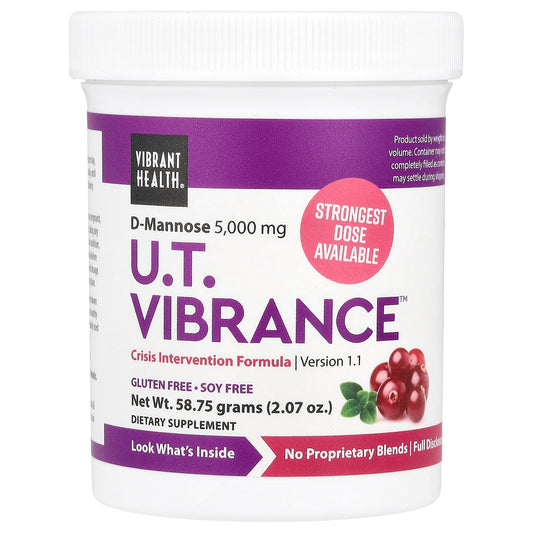 Vibrant Health, U.T. Vibrance™, D-Mannose Version 1.1, 2.07 oz (58.75 g)