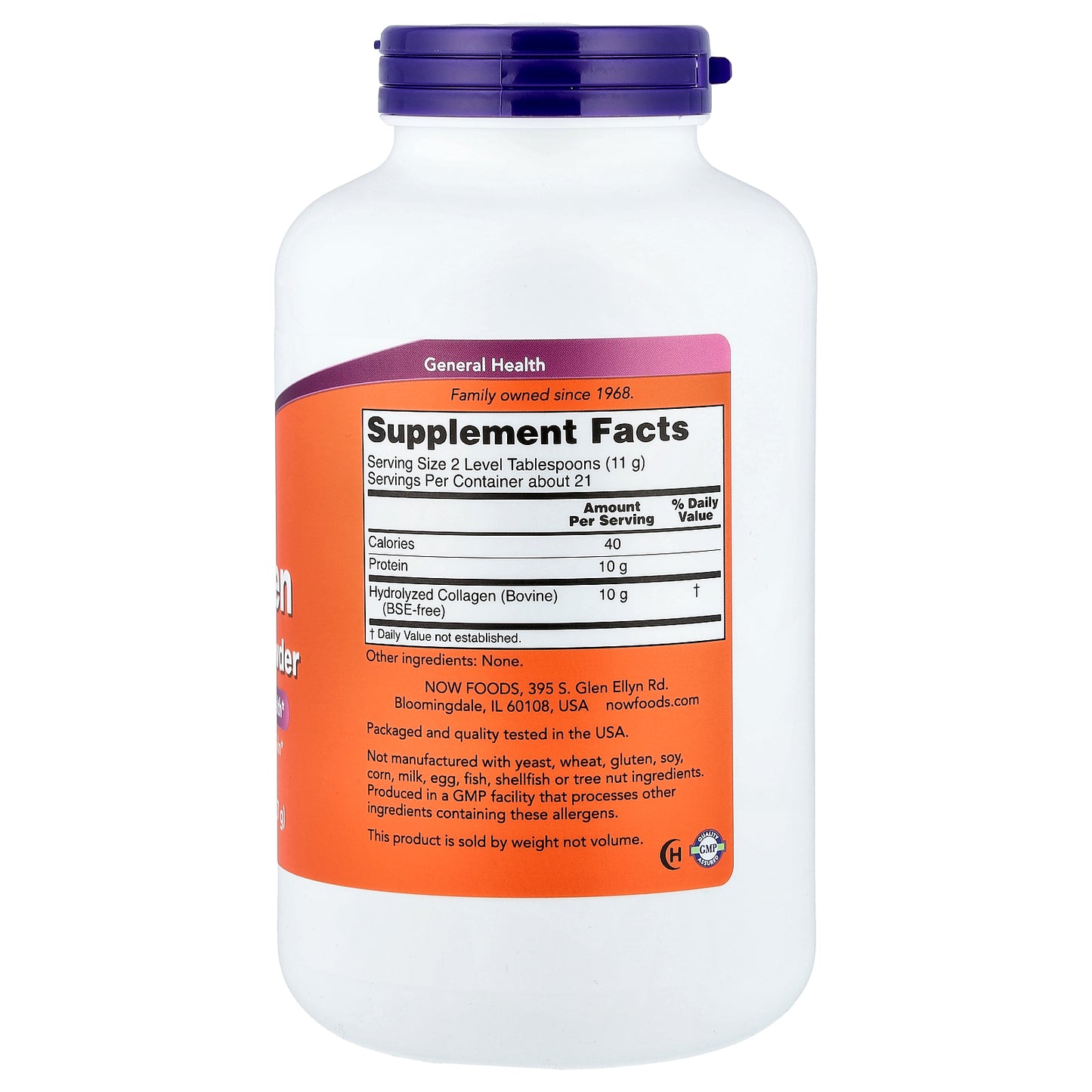 NOW Foods, Collagen Peptides Powder, 8 oz (227 g)