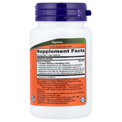 NOW Foods, Probiotic-10™, 30 Veg Capsules
