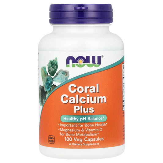 NOW Foods, Coral Calcium Plus, 100 Veg Capsules