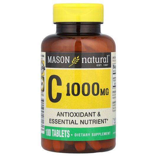 Mason Natural, Vitamin C, 1,000 mg, 100 Tablets