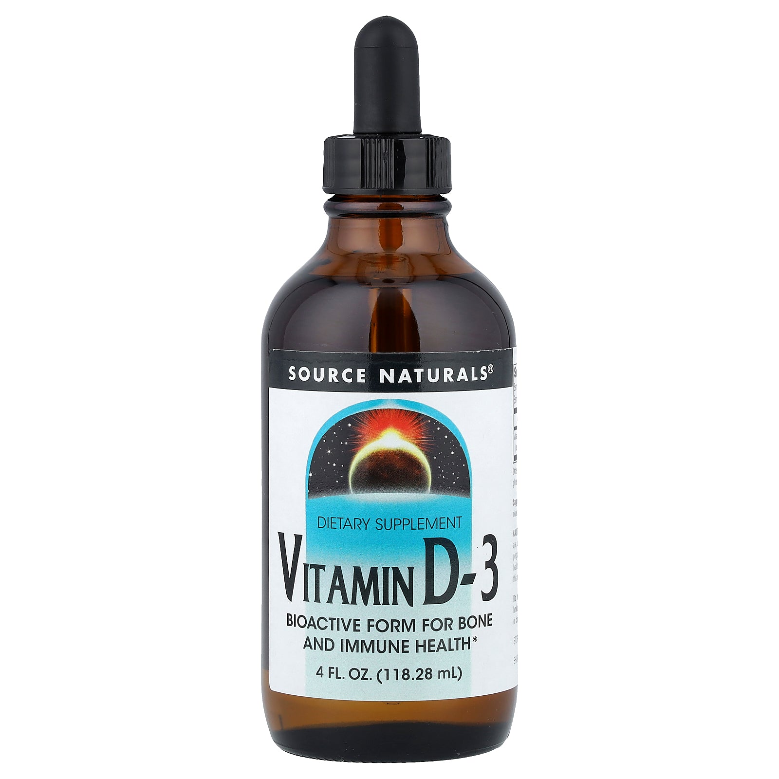 Source Naturals, Vitamin D-3, 4 fl oz (118.28 ml)