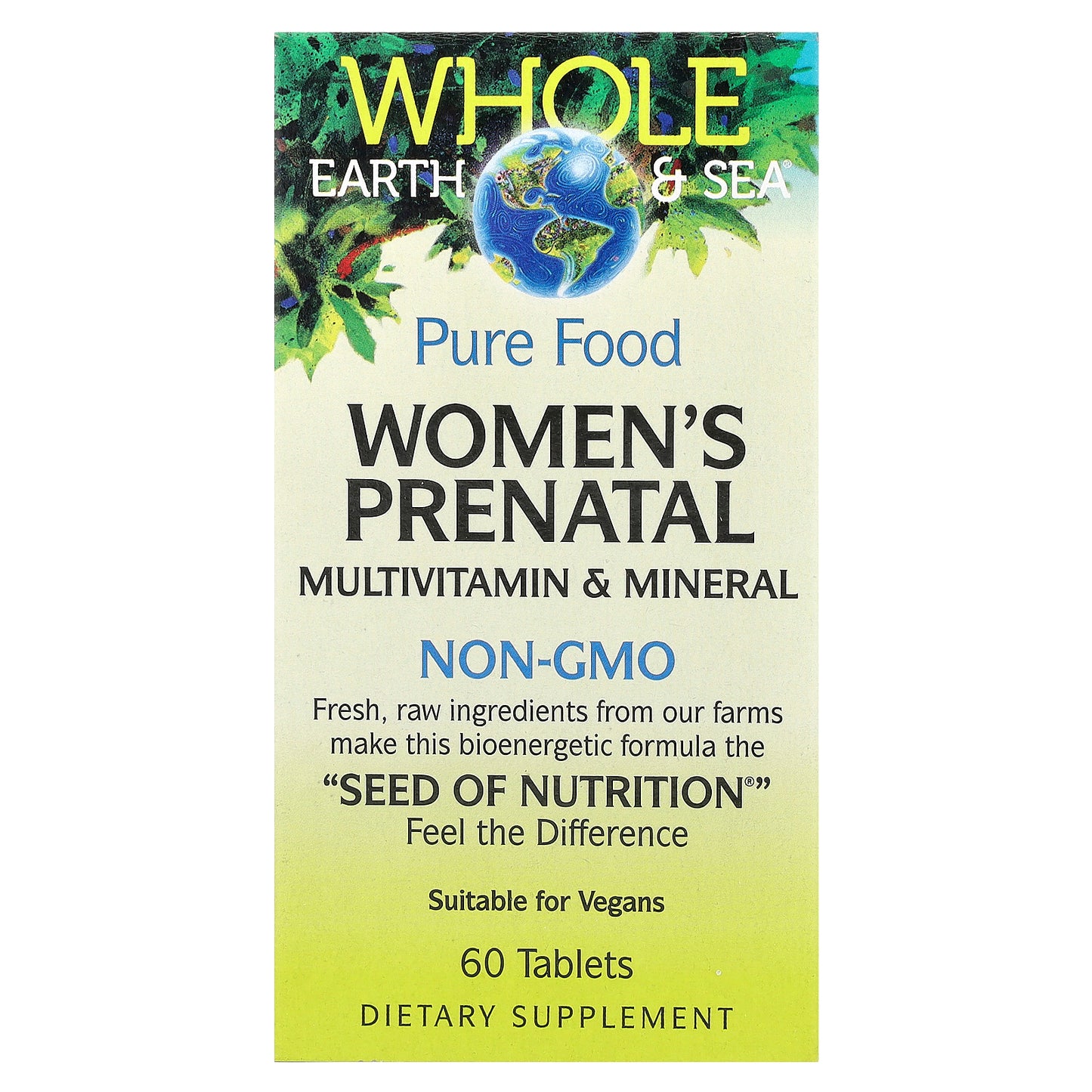 Natural Factors, Whole Earth & Sea®, Women's Prenatal Multivitamin & Mineral, 60 Tablets