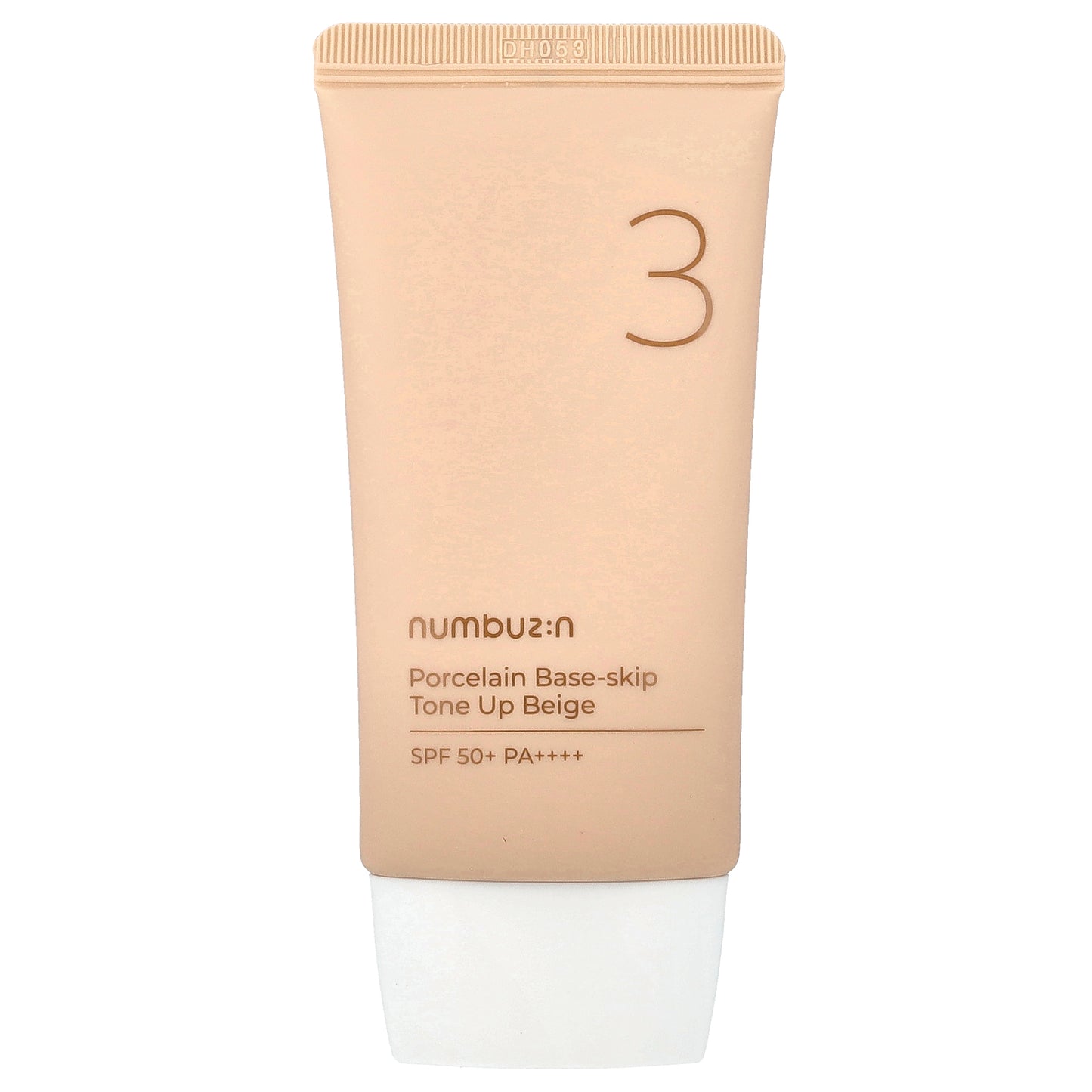 Numbuzin, No.3 Porcelain Base-Skip, Tone Up Beige, SPF 50+ PA++++, 1.69 fl oz (50 ml)