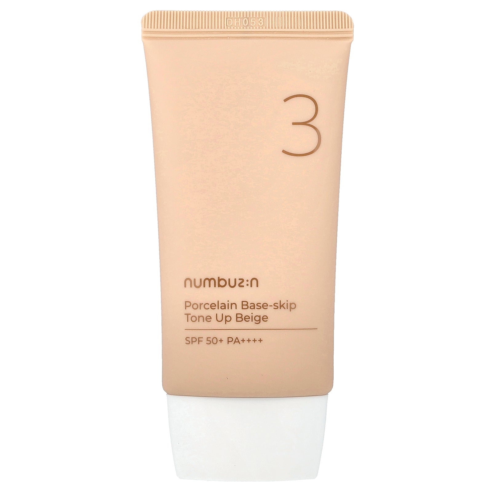 Numbuzin, No.3 Porcelain Base-Skip, Tone Up Beige, SPF 50+ PA++++, 1.69 fl oz (50 ml)