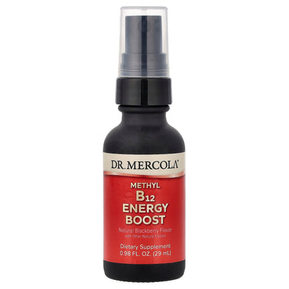 Dr. Mercola, Methyl B12 Energy Booster, Natural Blackberry, 0.98 fl oz (29 ml)
