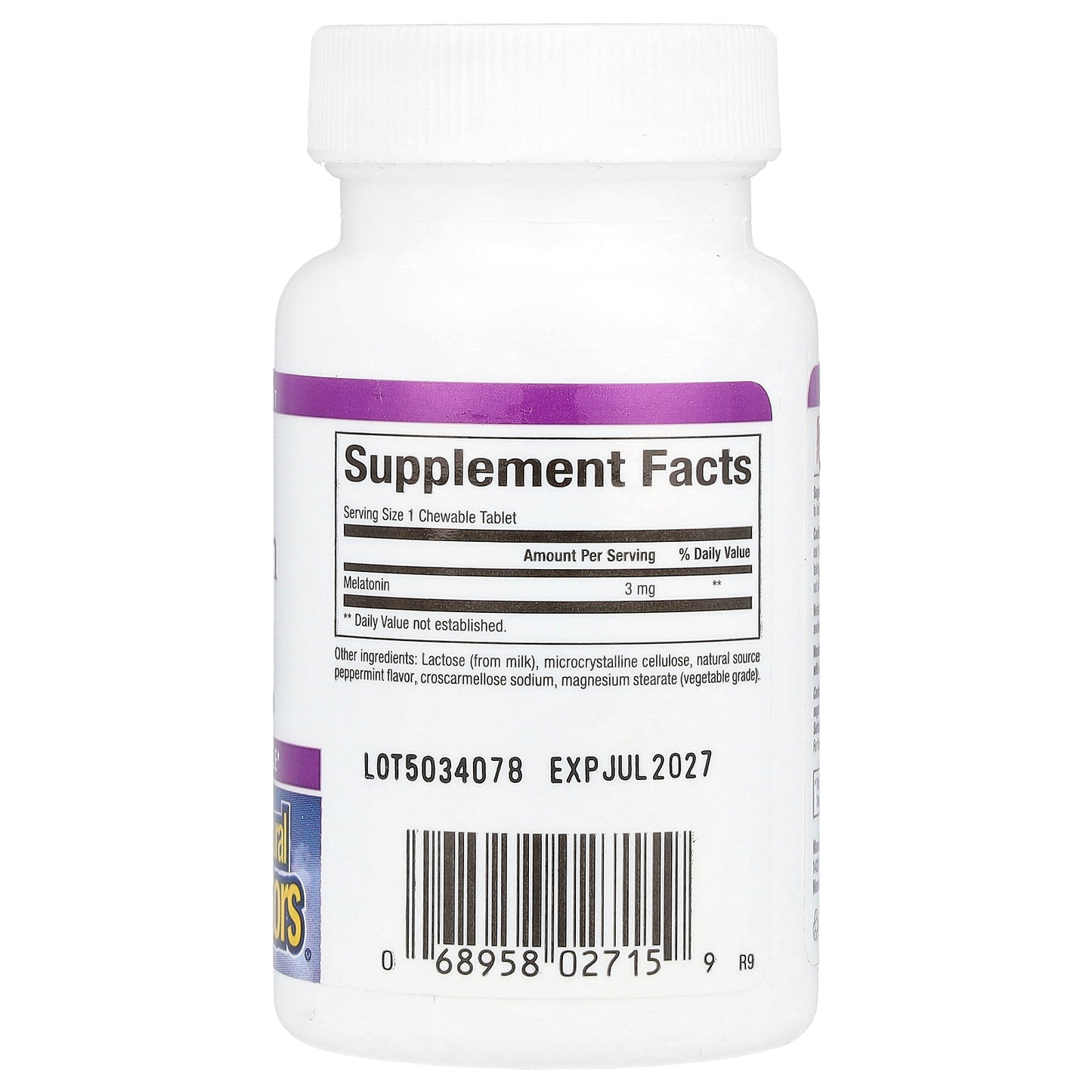 Natural Factors, Stress-Relax®, Melatonin, 3 mg, 90 Chewable Tablets