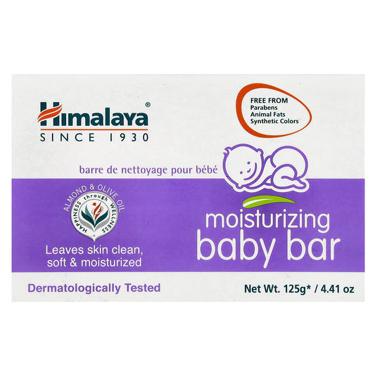 Himalaya, Moisturizing Baby Bar Soap, Almond & Olive Oil, 4.41 oz (125 g)