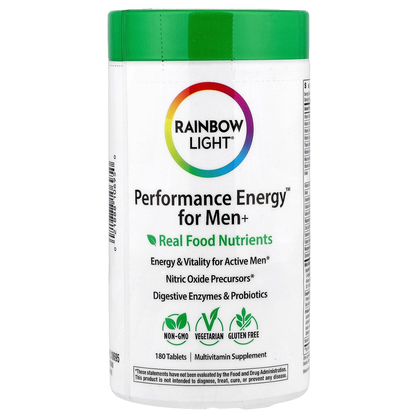 Rainbow Light, Performance Energy™ for Men+, 180 Tablets