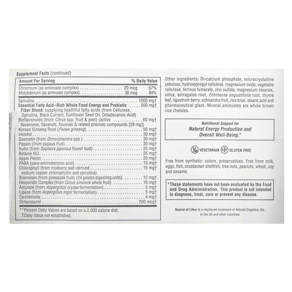 NaturesPlus, Source of Life, Original Mini-Tabs, Multivitamin & Mineral Supplement with Concentrated Whole Foods, 180 Tablets