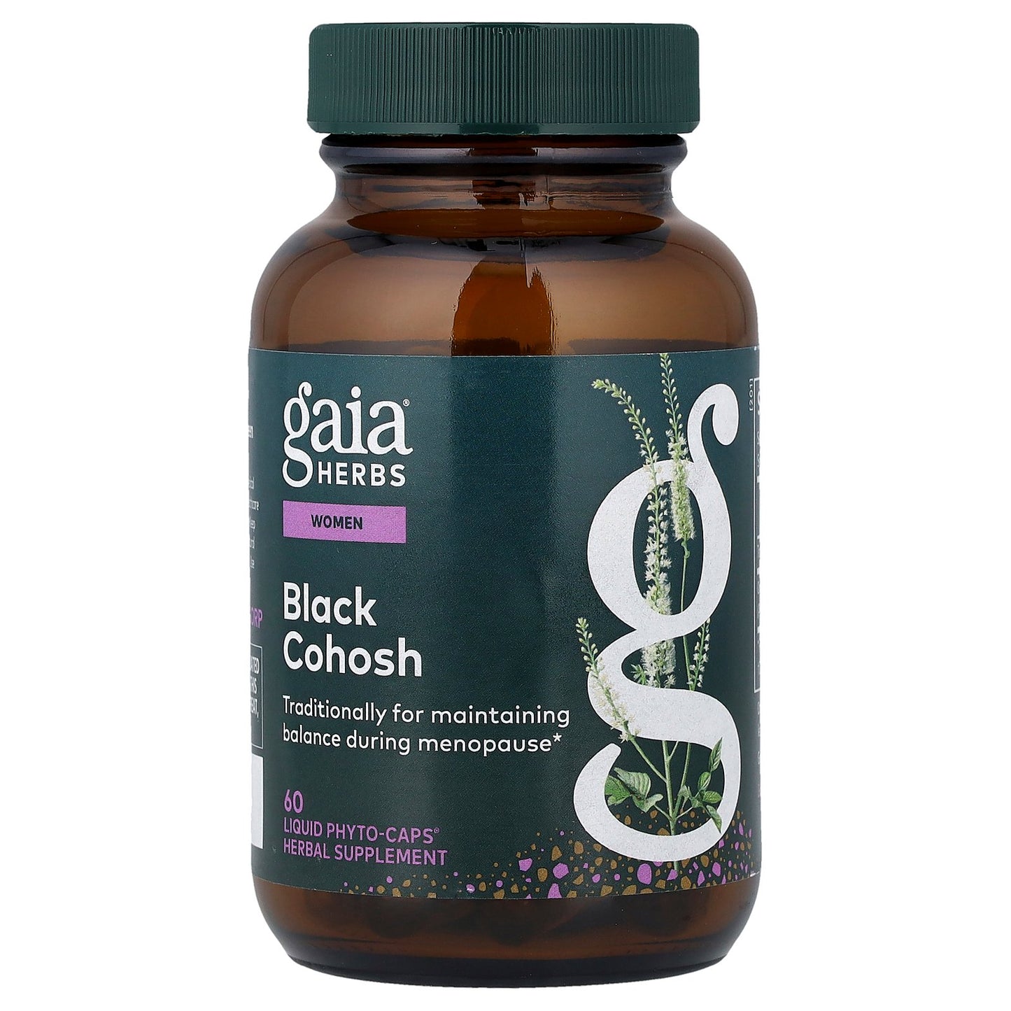 Gaia Herbs, Women, Black Cohosh, 60 Liquid Phyto-Caps® (400 mg Per cap)