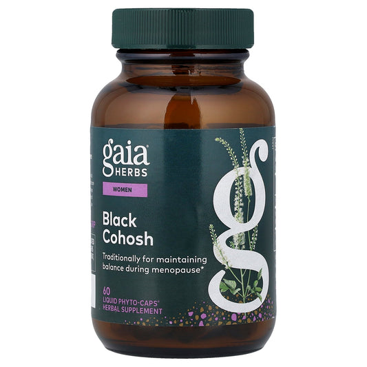 Gaia Herbs, Women, Black Cohosh, 60 Liquid Phyto-Caps® (400 mg Per cap)