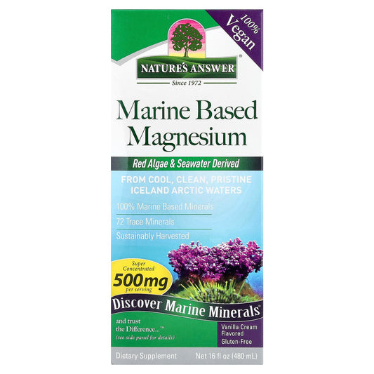 Nature's Answer, Marine Based Magnesium, Vanilla Cream, 16 fl oz (480 ml)