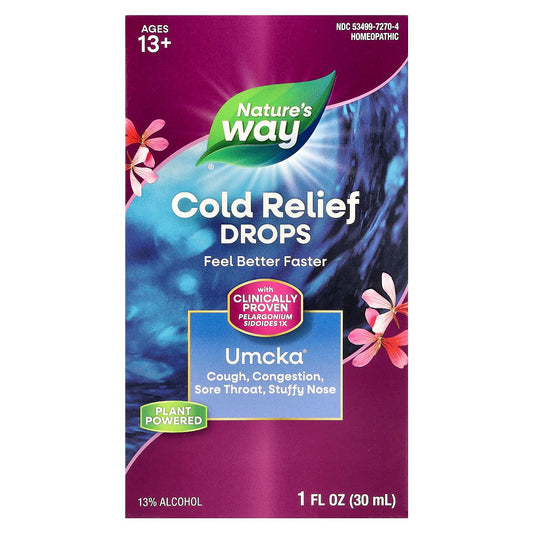 Nature's Way, Umcka®, Cold Relief Drops, Ages 13+, 1 fl oz (30 ml)