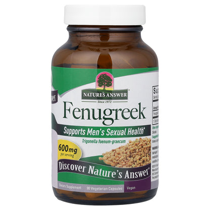 Nature's Answer, Fenugreek, 600 mg, 90 Vegetarian Capsules
