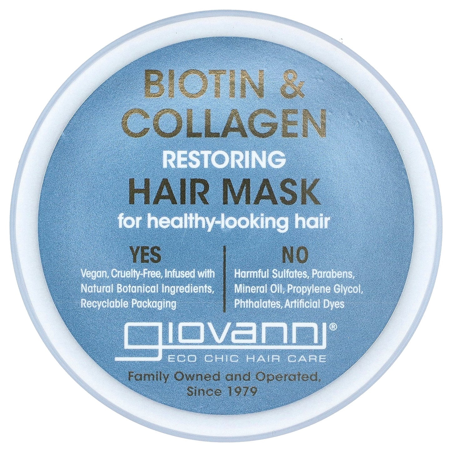Giovanni, Biotin & Collagen Restoring Hair Mask, 10 fl oz (295 ml)