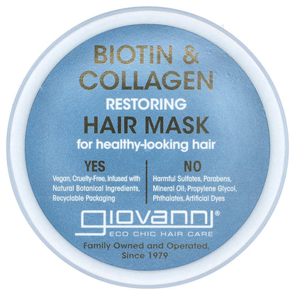 Giovanni, Biotin & Collagen Restoring Hair Mask, 10 fl oz (295 ml)