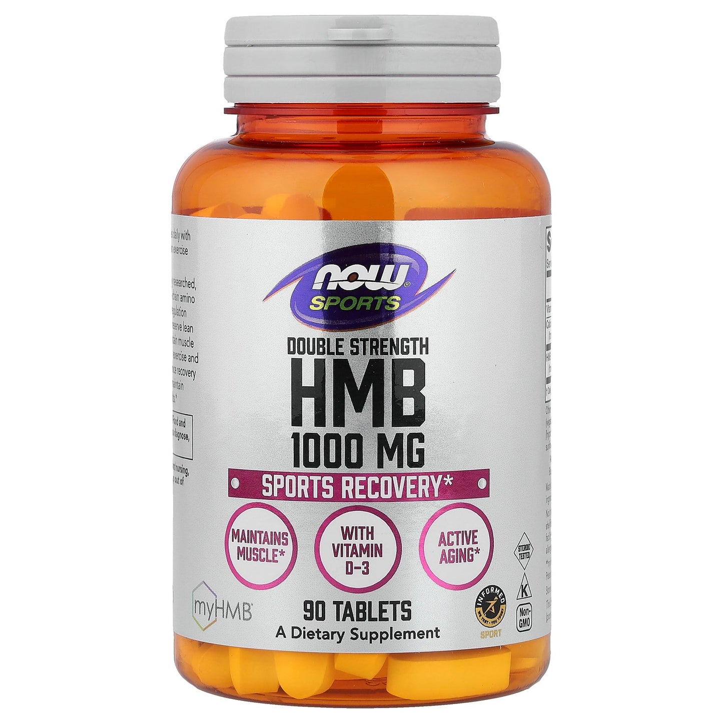NOW Foods, Sports, HMB With Vitamin D-3, 90 Tablets (1,000 mg per Tablet)