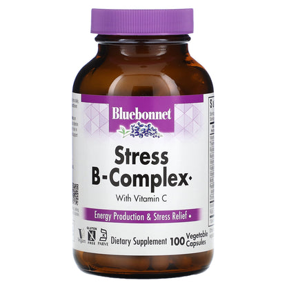 Bluebonnet Nutrition, Stress B-Complex, 100 Vegetable Capsules