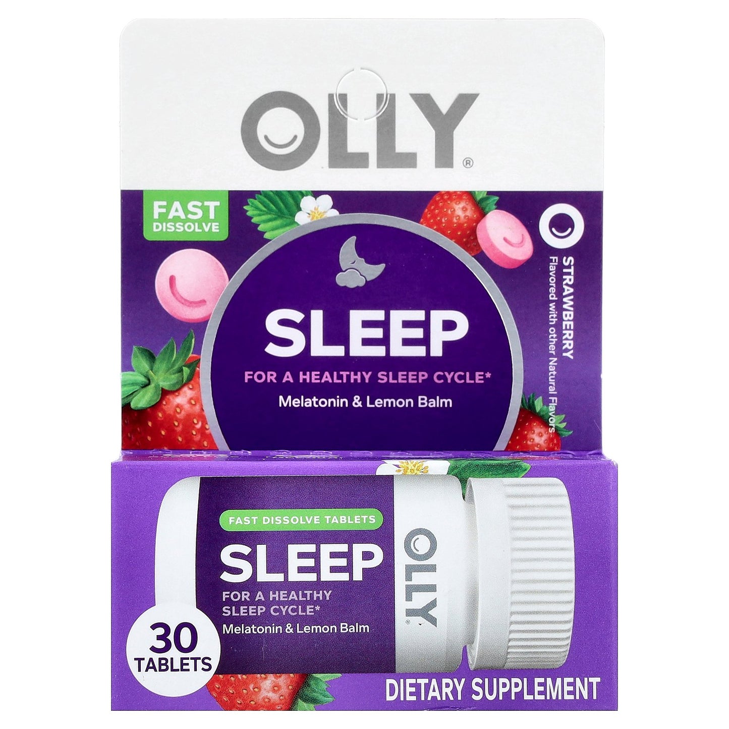 OLLY, Sleep, Strawberry, 30 Tablets