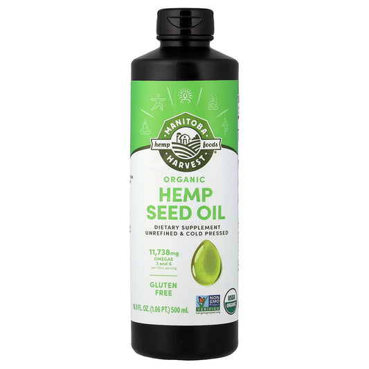 Manitoba Harvest, Organic Hemp Seed Oil, 16.9 fl oz (500 ml)
