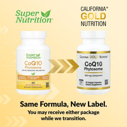 California Gold Nutrition, CoQ10 Phytosome, 300 mg, 60 Veggie Capsules