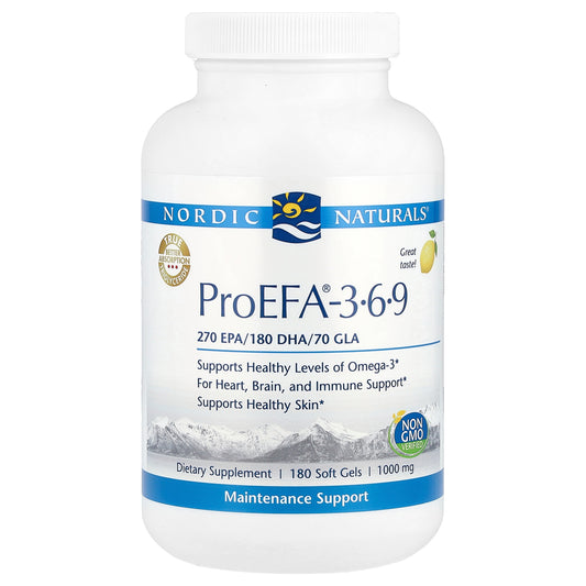 Nordic Naturals, ProEFA® - 3-6-9, Lemon, 180 Softgels