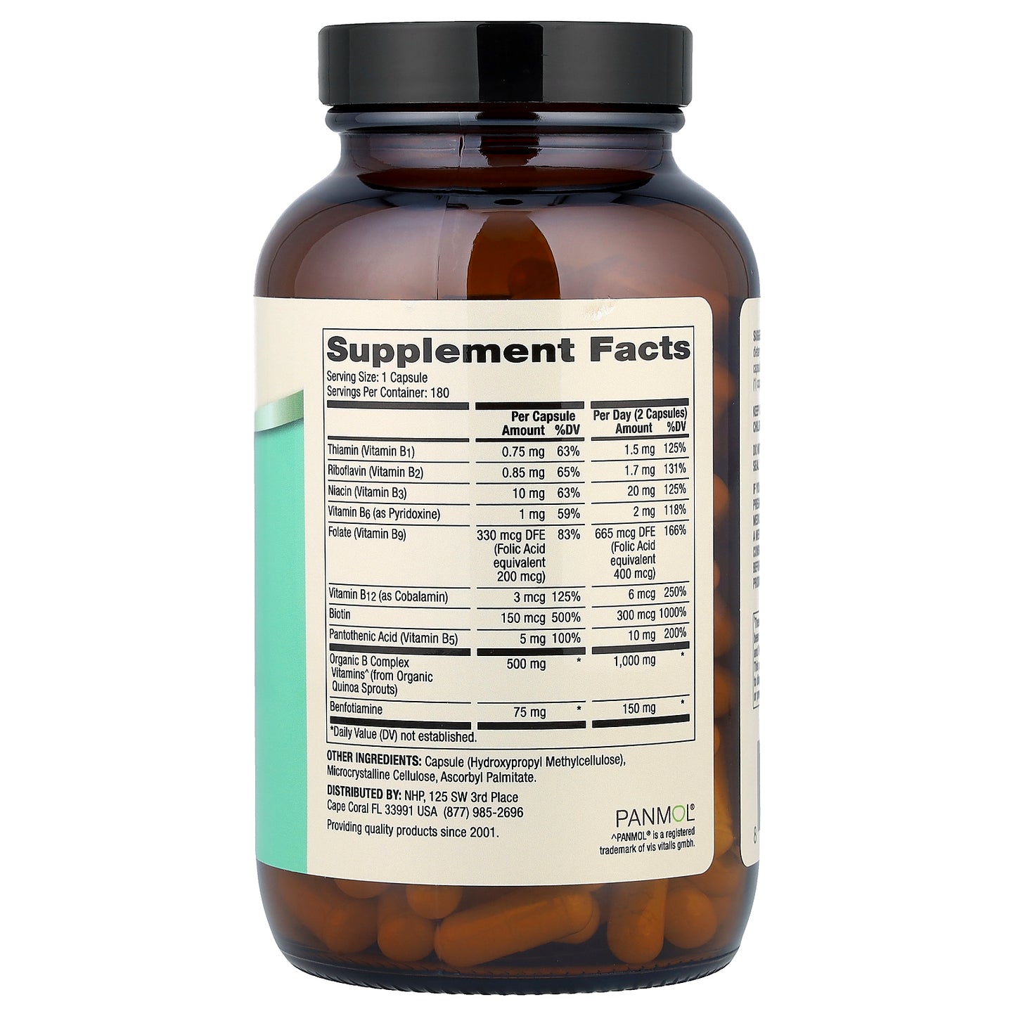 Dr. Mercola, Vitamin B Complex with Benfotiamine, 180 Capsules