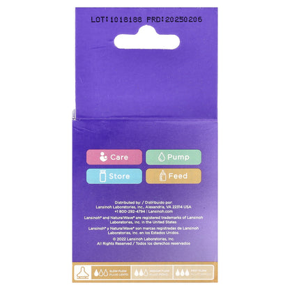 Lansinoh, NaturalWave® Nipples, Slow Flow, 2 Nipples