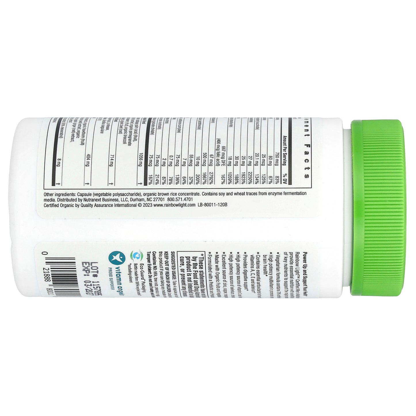 Rainbow Light, Certified Men's Multivitamin, 120 Capsules