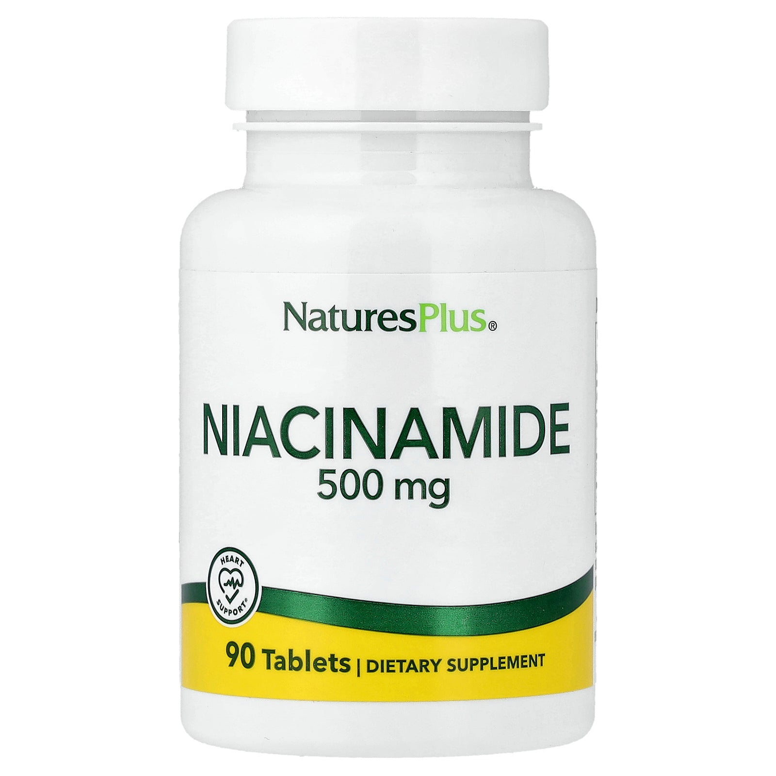 NaturesPlus, Niacinamide, 500 mg, 90 Tablets