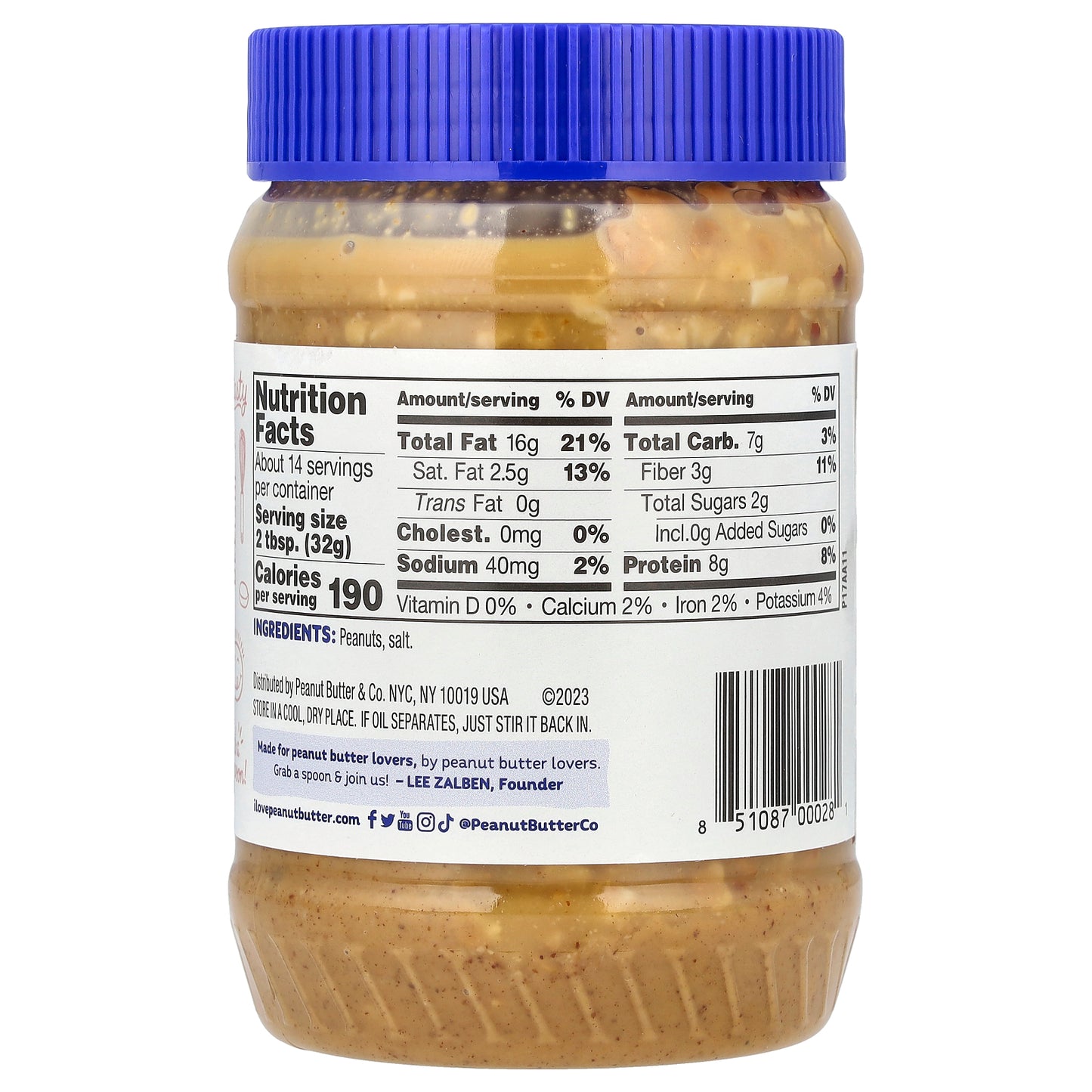 Peanut Butter & Co., Old Fashioned Crunchy, Peanut Butter, 16 oz (454 g)
