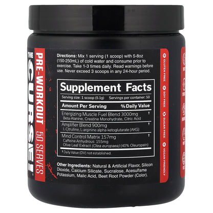 JNX Sports, The Curse!®, Pre-Workout, Watermelon, 8.9 oz (255 g)