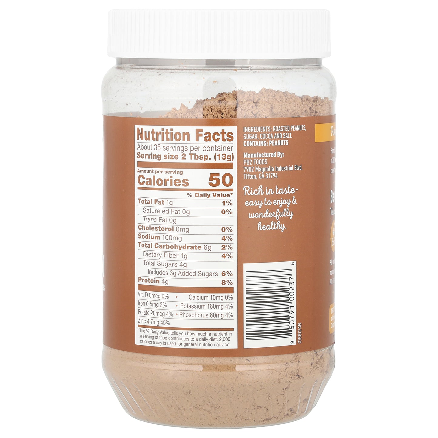 PB2 Foods, Peanut Butter Powder with Cocoa, 16 oz (454 g)