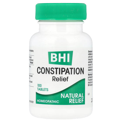 MediNatura, BHI, Constipation Relief, 100 Tablets
