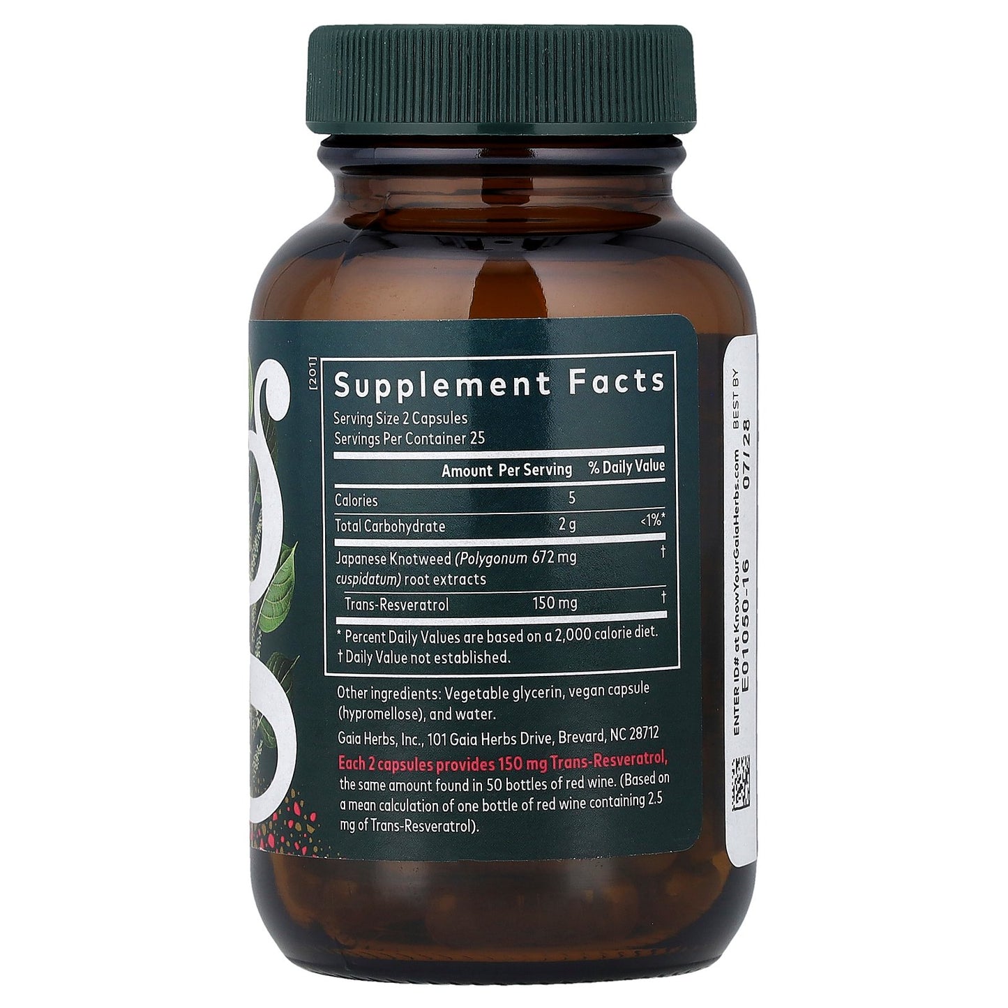 Gaia Herbs, Resveratrol , 50 Liquid Phyto-Caps®