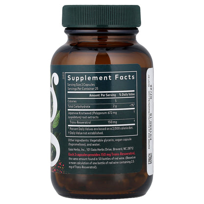 Gaia Herbs, Resveratrol , 50 Liquid Phyto-Caps®