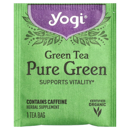 Yogi Tea, Green Tea Pure Green, 16 Tea Bags, 1.09 oz (31 g)
