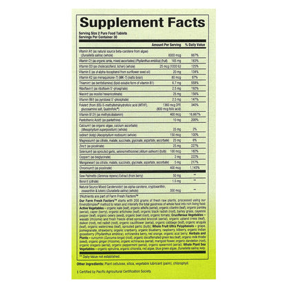 Natural Factors, Whole Earth & Sea®, Men's 50+ Multivitamin & Mineral, 60 Tablets