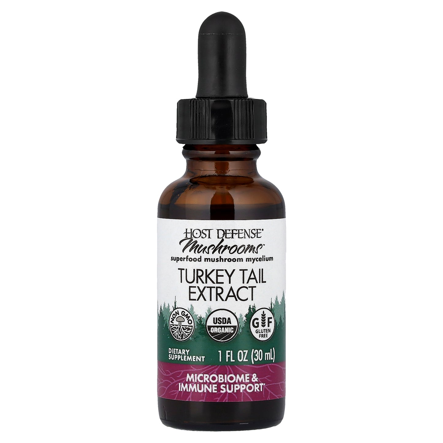 Host Defense, Mushrooms™, Turkey Tail Extract, 1 fl oz (30 ml)