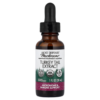 Host Defense, Mushrooms™, Turkey Tail Extract, 1 fl oz (30 ml)