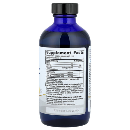 Nordic Naturals, ProOmega®-D Xtra, Great Lemon, 8 fl oz (237 ml)