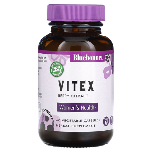 Bluebonnet Nutrition, Vitex Berry Extract, 225 mg, 60 Vegetable Capsules