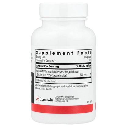 Allergy Research Group, CurcuWIN® 500, 60 Vegetarian Capsules (500 mg per Capsule)