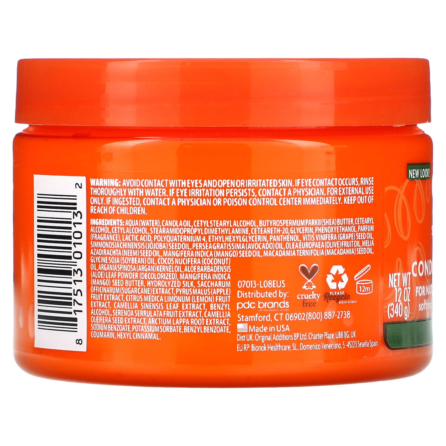 Cantu, Shea Butter, Leave-In Conditioning Cream, For Natural Curls, Coils & Waves, 12 oz (340 g)