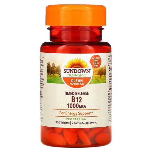 Sundown Naturals, Time Release Vitamin B12, 1,000 mcg, 120 Tablets