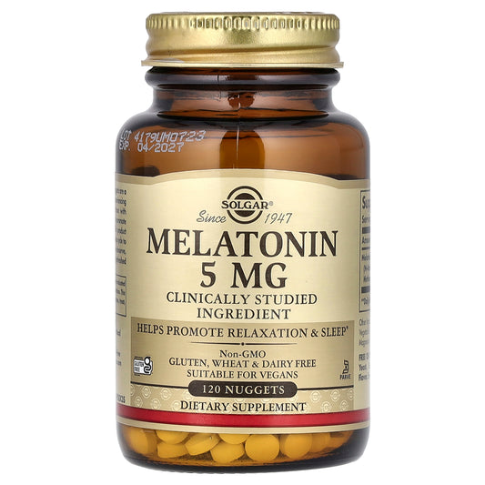 Solgar, Melatonin, 5 mg, 120 Nuggets