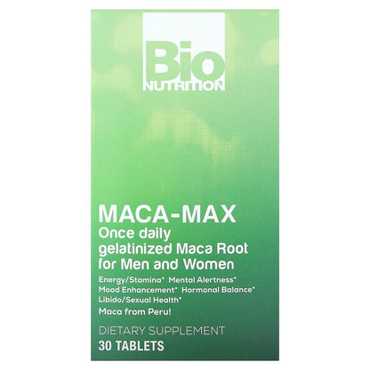 Bio Nutrition, Maca-Max, For Men and Women, 1,000 mg , 30 Tablets