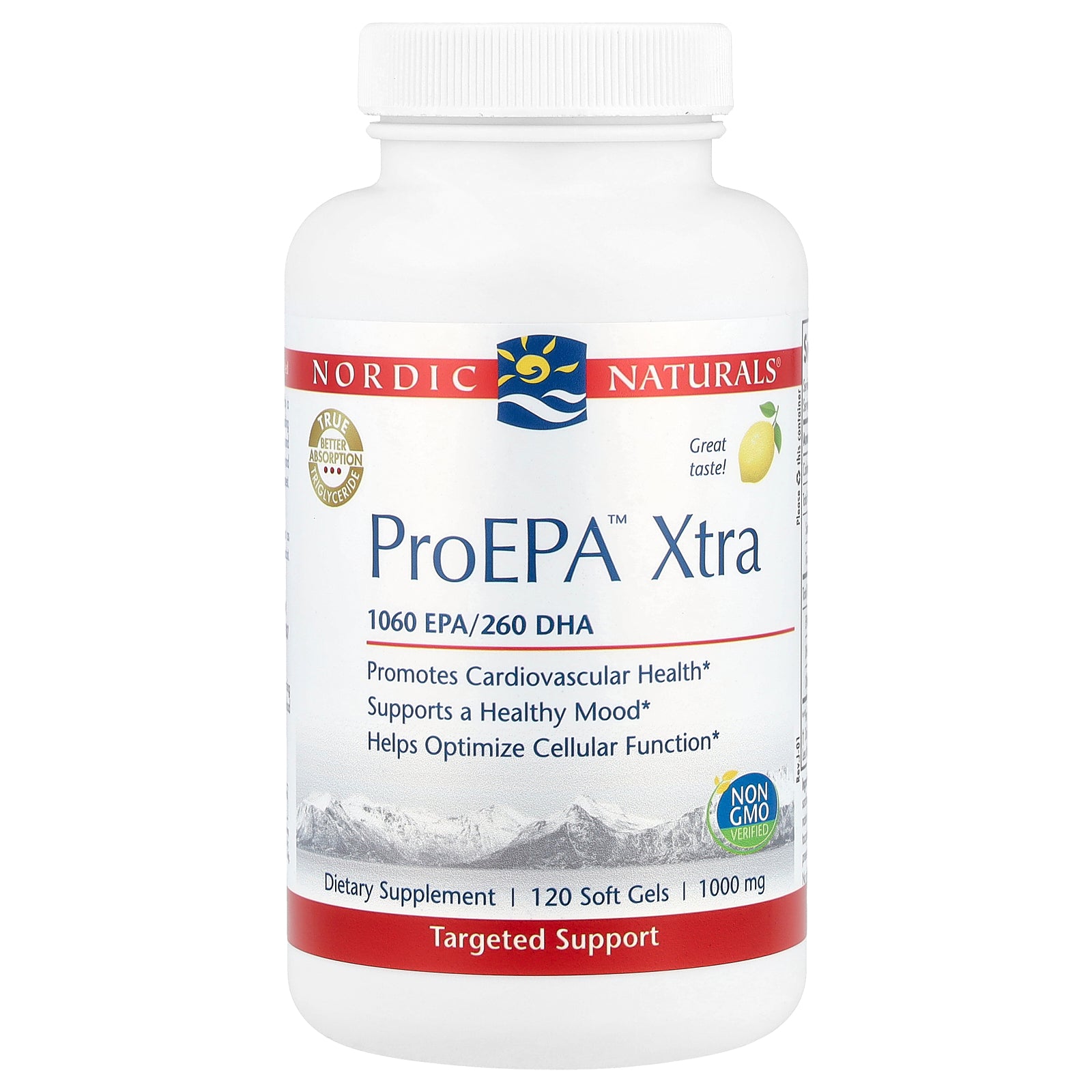 Nordic Naturals, ProEPA™ Xtra, Lemon, 120 Soft Gels