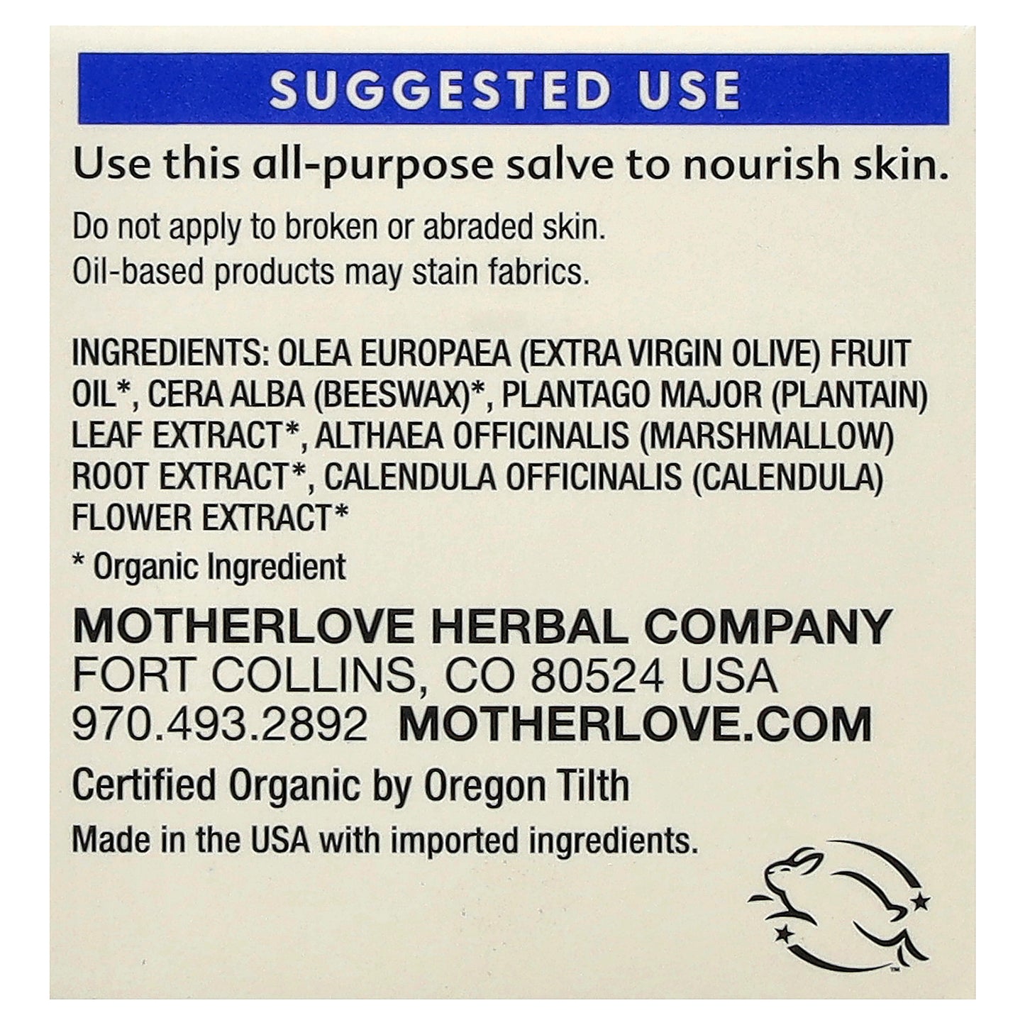 Motherlove, Green Salve, 1 fl oz (29.5 ml)